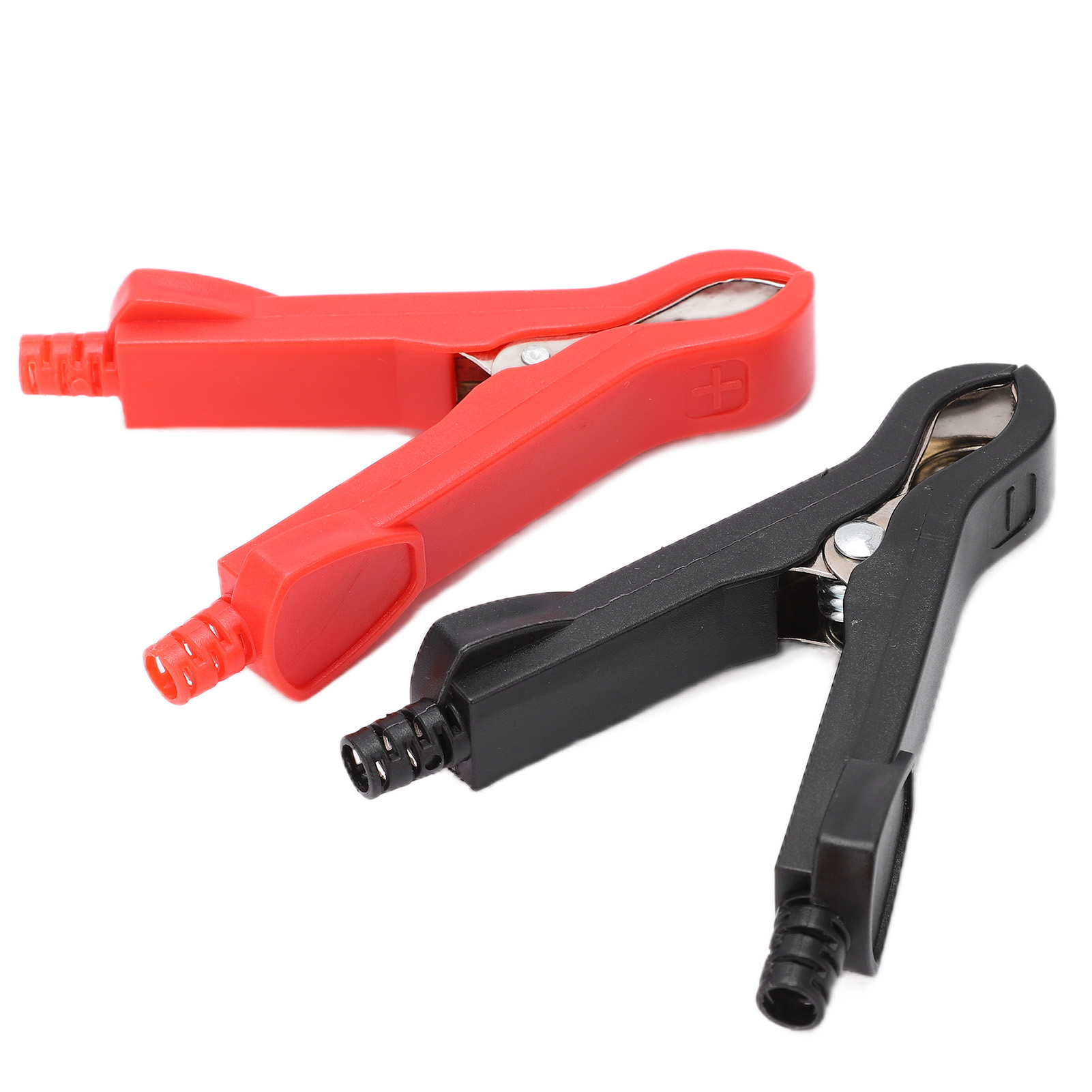 Stück U58 30a Prüfklemmen Aus Vernickeltem Messing Mit Rot-schwarzer Abs-schutzkappe