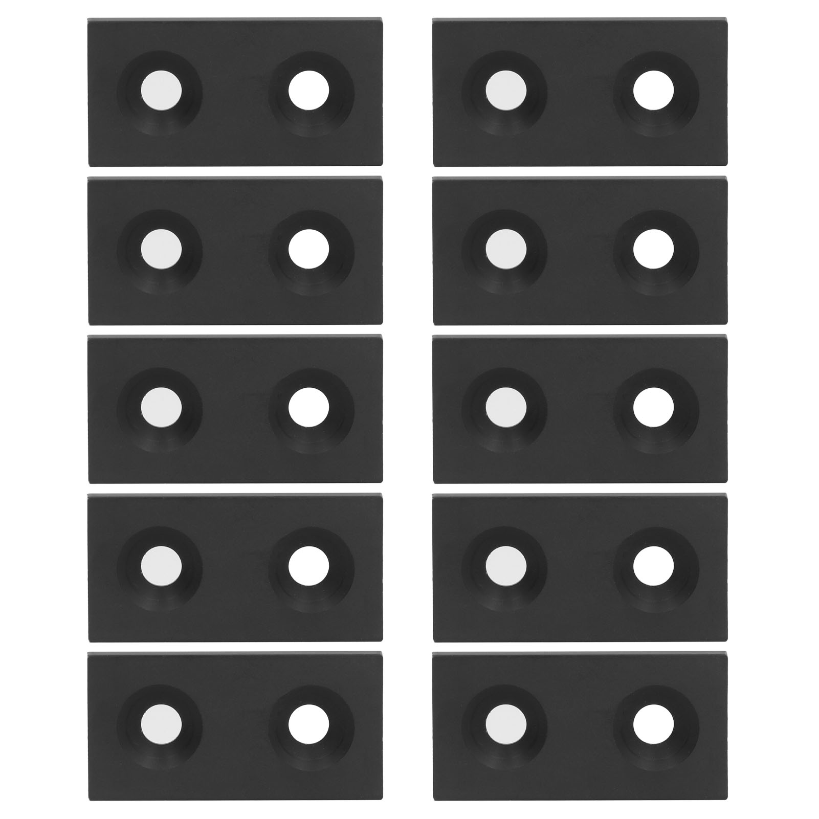 10 Aluminium-endkappen Für 3060-profile, Metall-abdeckplatten Für Linearführungsteile, Schwarz