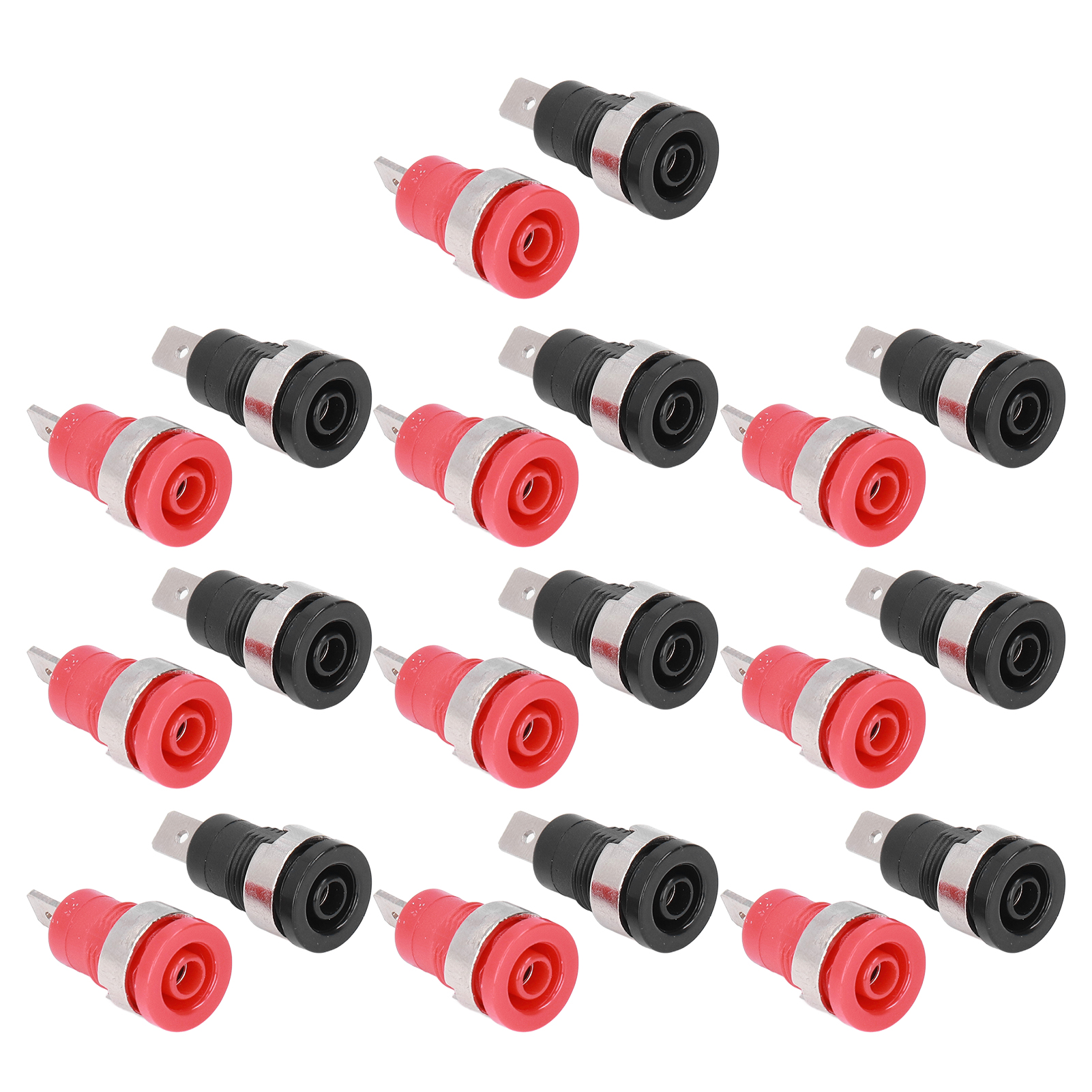 10 Paar 4-mm-sicherheits-bananenstecker, Rot/schwarz Vernickelt, Für Industrielle Elektronikgeräte