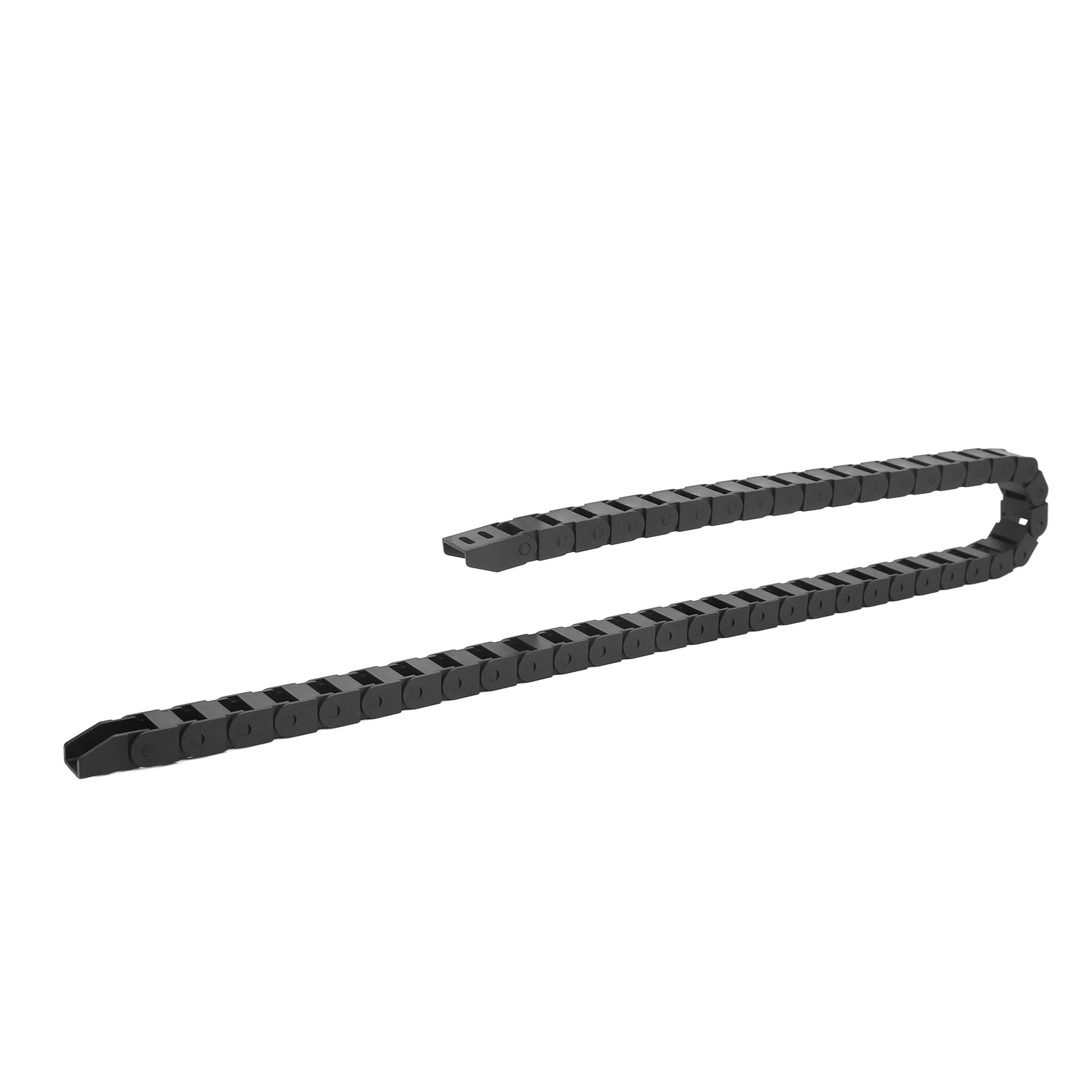 Schwarze Nylon-schleppkette Mit Steckverbindern Für Cnc-kabel, 1 Meter