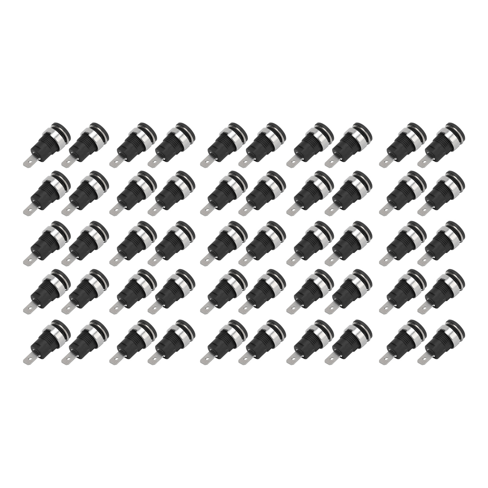 50 Stück 4-mm-bananenstecker, Hochstromfähig, Langlebig, Schwarz, Elektrisches Prüfzubehör