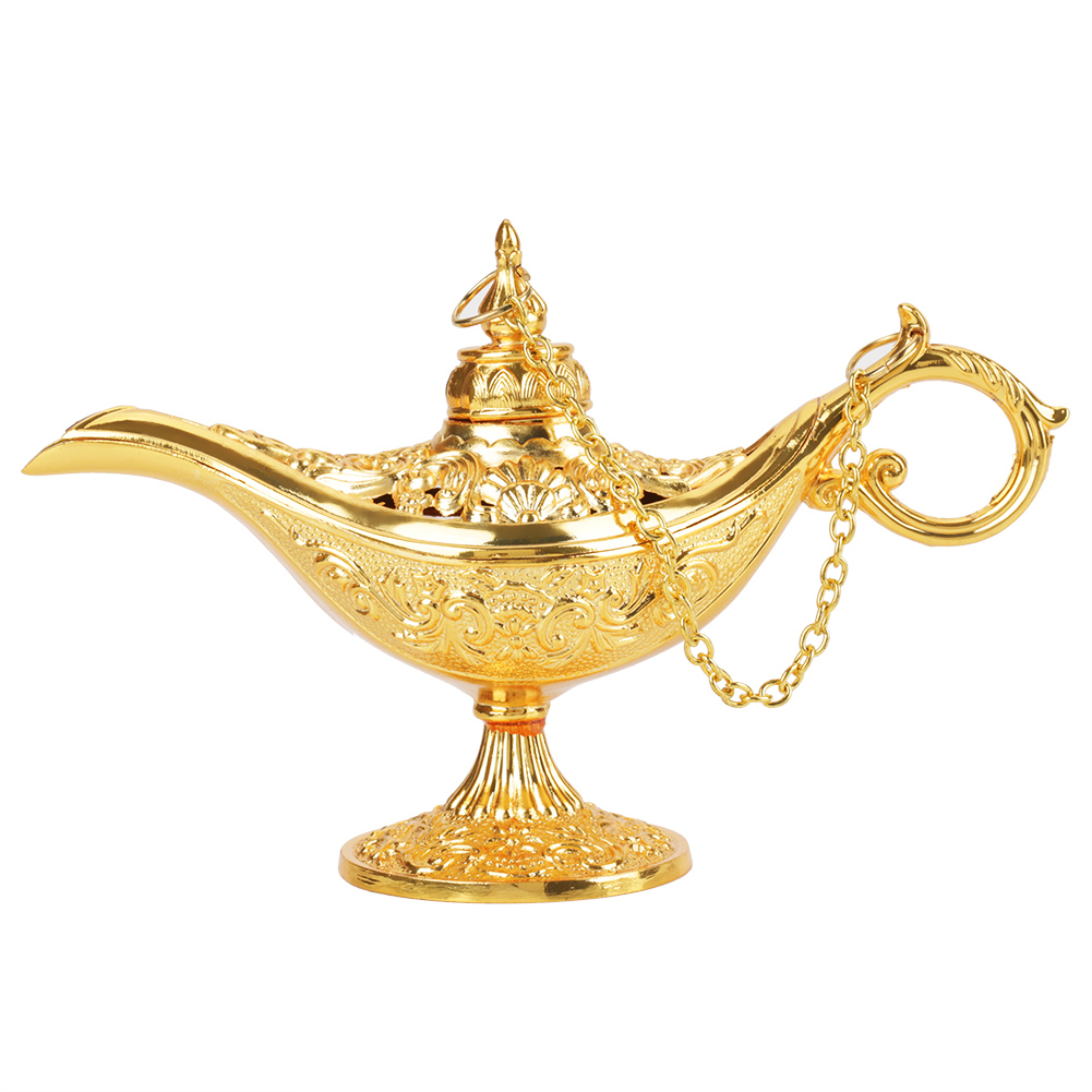 Seltene Vintage-aladdin-wunschlampe – Goldener Dschinn-topf (sammlerstück)