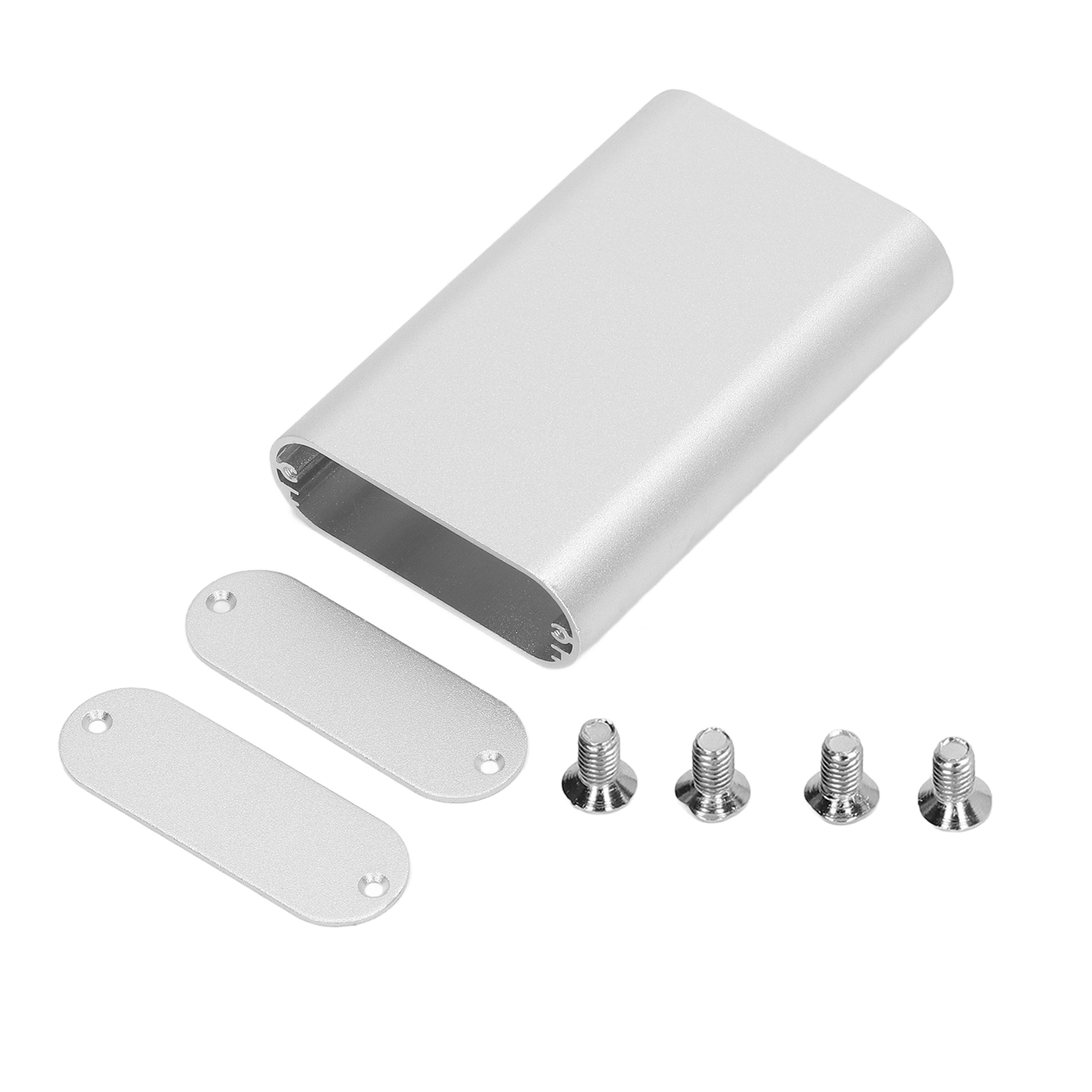 Elektronikgehäuse Aus Matt-silbernem Aluminium, 24 X 70 X 110 Mm, Für Leiterplatten