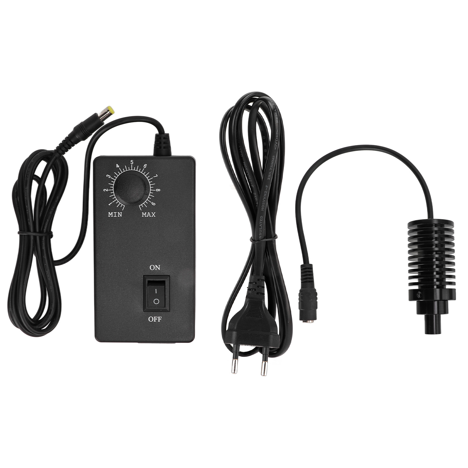 Verstellbares Koaxial-lichtmikroskop, Verschleißfest Und Wärmeableitende Led-spotlampe, Ac 100–240 V, Eu-stecker, Weiß, 10 Mm Durchmesser