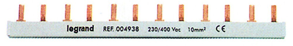 Legrand Stiftkammschiene 3 Pol. 10mm2 (lexic 04932 /3s10l57)