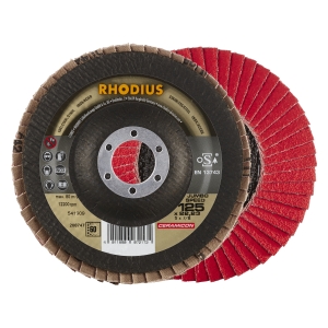 10x Rhodius Jumbo Speed Fächerschleifscheibe Korn:60 Ø125mm