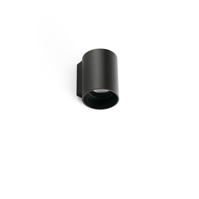 Kov 1l Lampada Da Parete Rotondo Nero 3000k 14ø