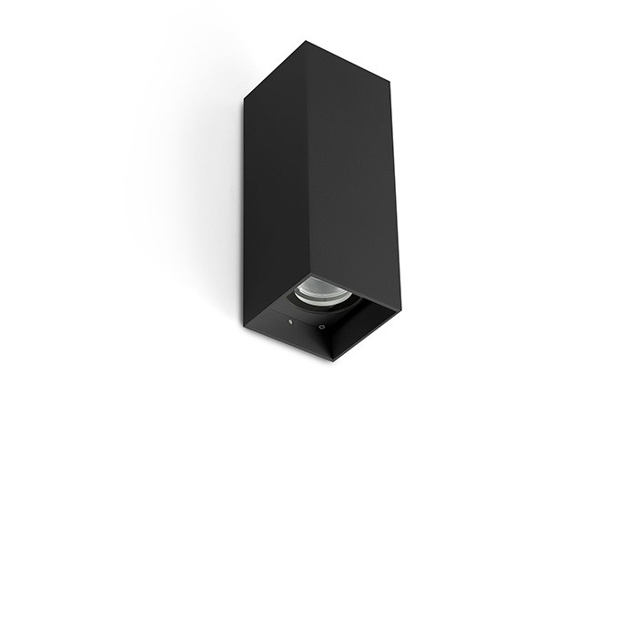 Kov 2l Lampada Da Parete Piazza Nero 3000k 34ø/14ø