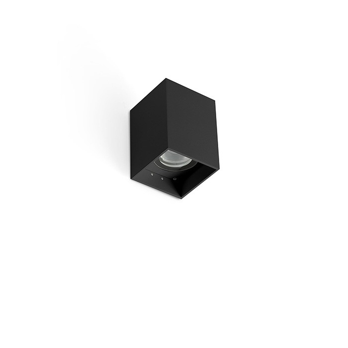 Kov 1l Lampada Da Parete Piazza Nero 3000k 14ø