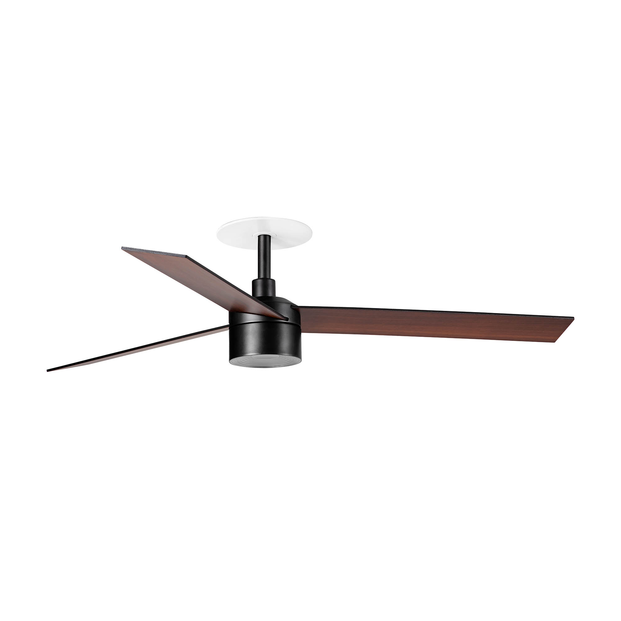 Rudder Recessed Tek 3 L Ventilatore Nero/noce 3000k