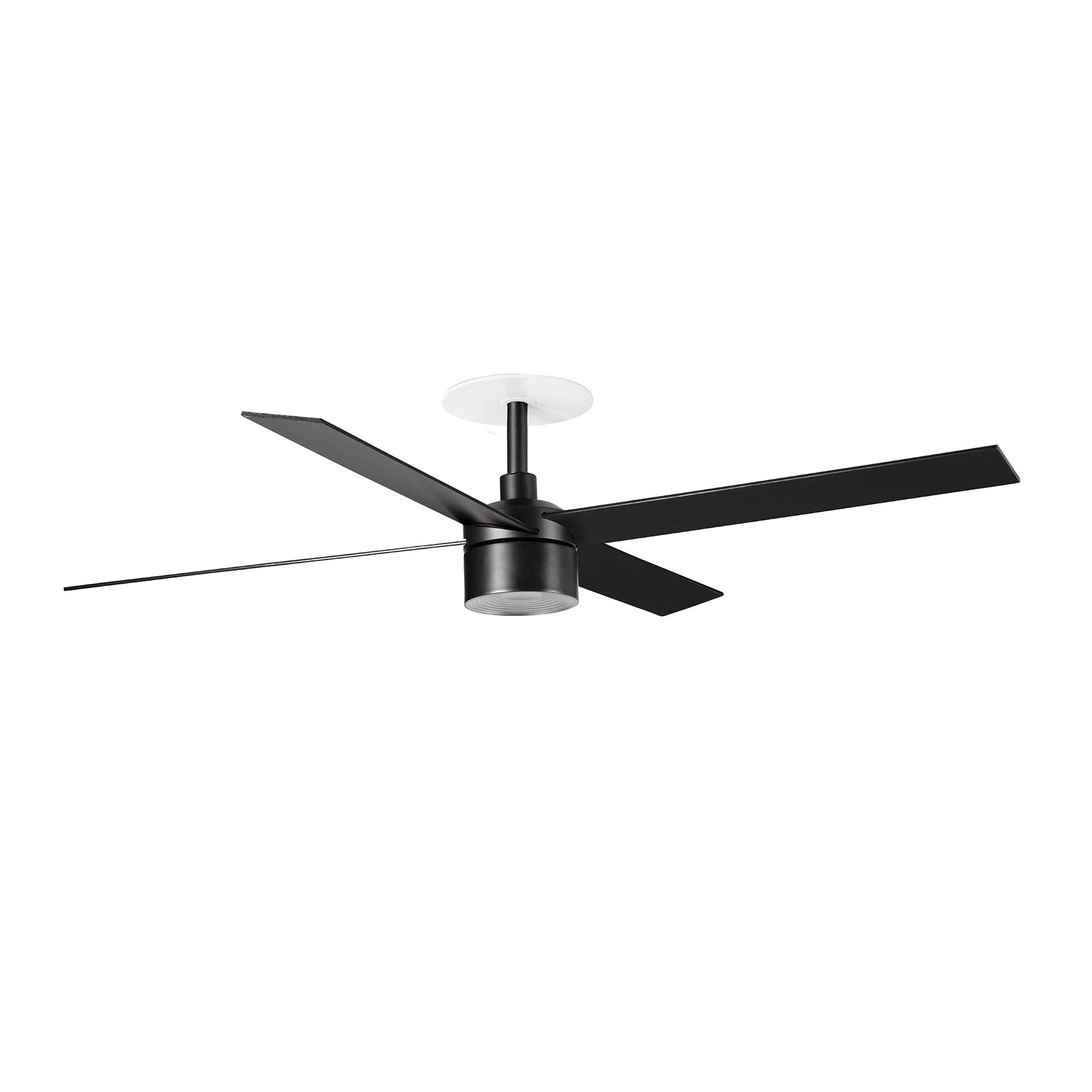 Rudder Recessed Tek 4 L Ventilatore Nero/noce 2700k