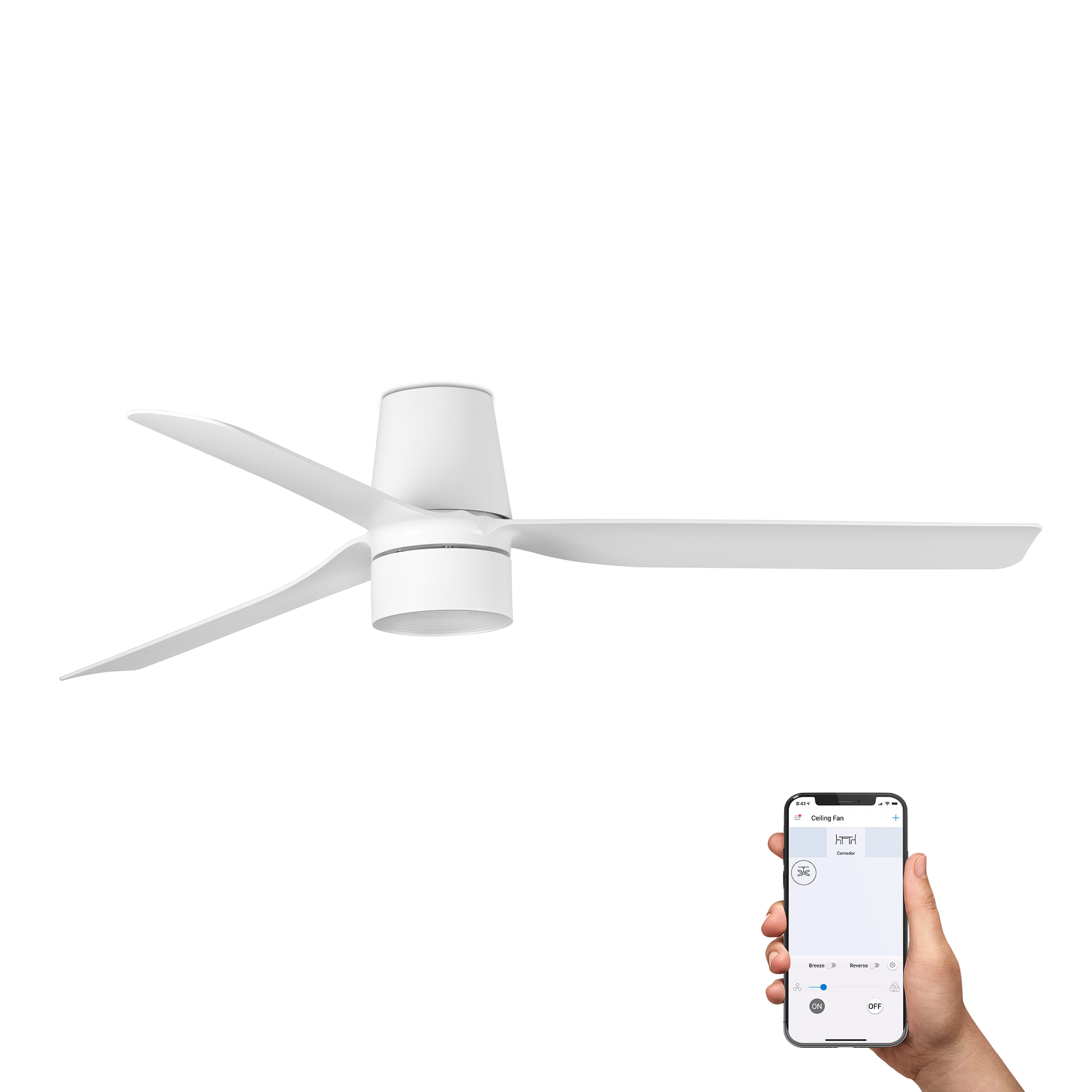 Punt Tub M Tek Ventilatore Bianco 3000k Tuya