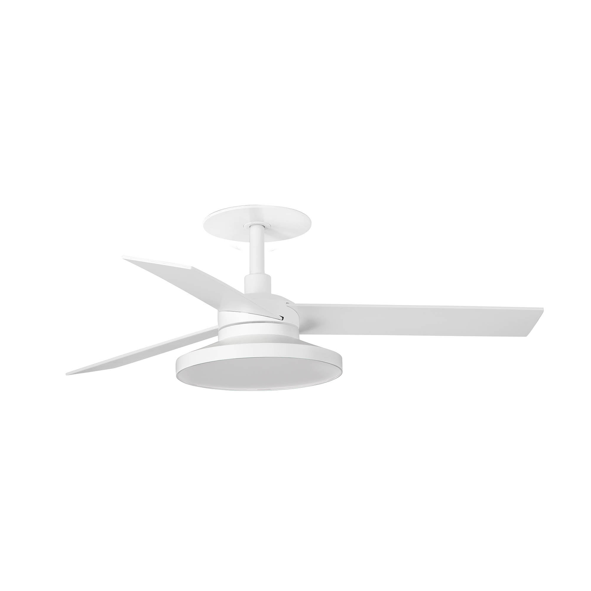 Rudder Recessed Tak S Ventilatore Da Soffitto Bianco/frassino 4000k