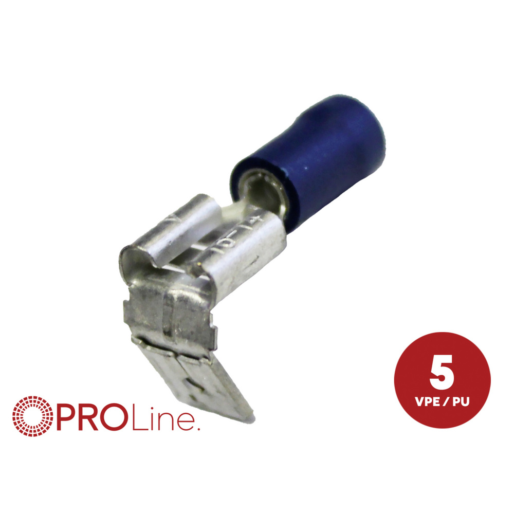 Acv 346323-2-5-p Steckzunge Steckdicke: 0.8 Mm Teilisoliert Blau 5 St. Piece