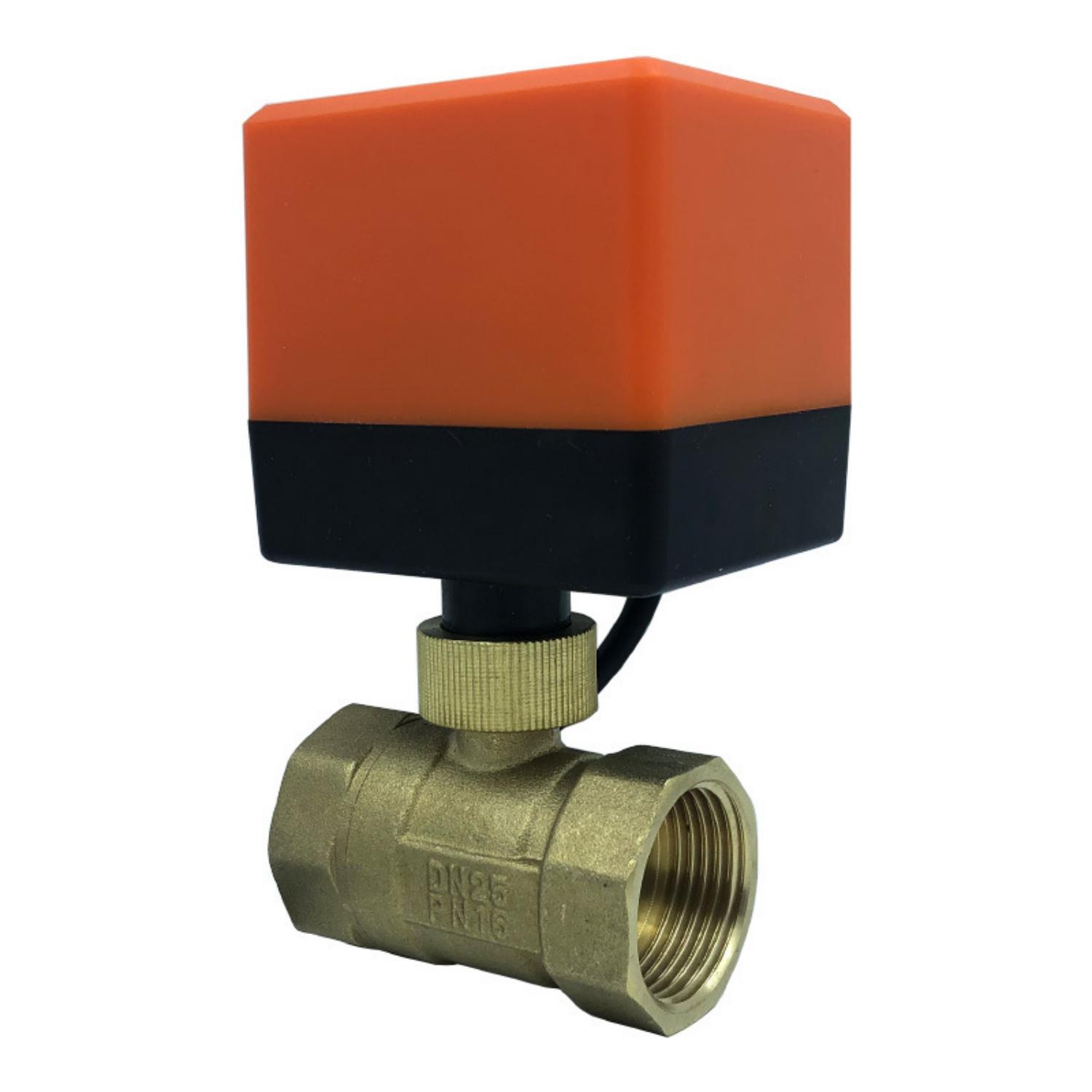 Electric Ball Valve 3-wire 2-control 2-way Miniature Npt Thread Fan Coil Electric Valve Dn25