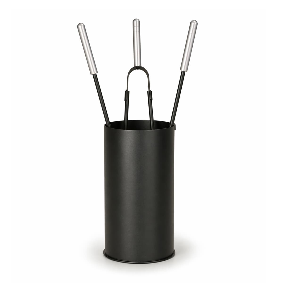 Kaminbesteck Modern Schwarz 4-tlg. - Kamin- Ofenset Ofenbesteck Kaminzubehör