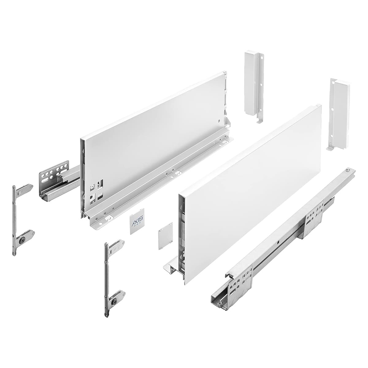 Schubladensystem Weiß Push To Open Vollauszug Mit Unterflurführung 300mm 168mm