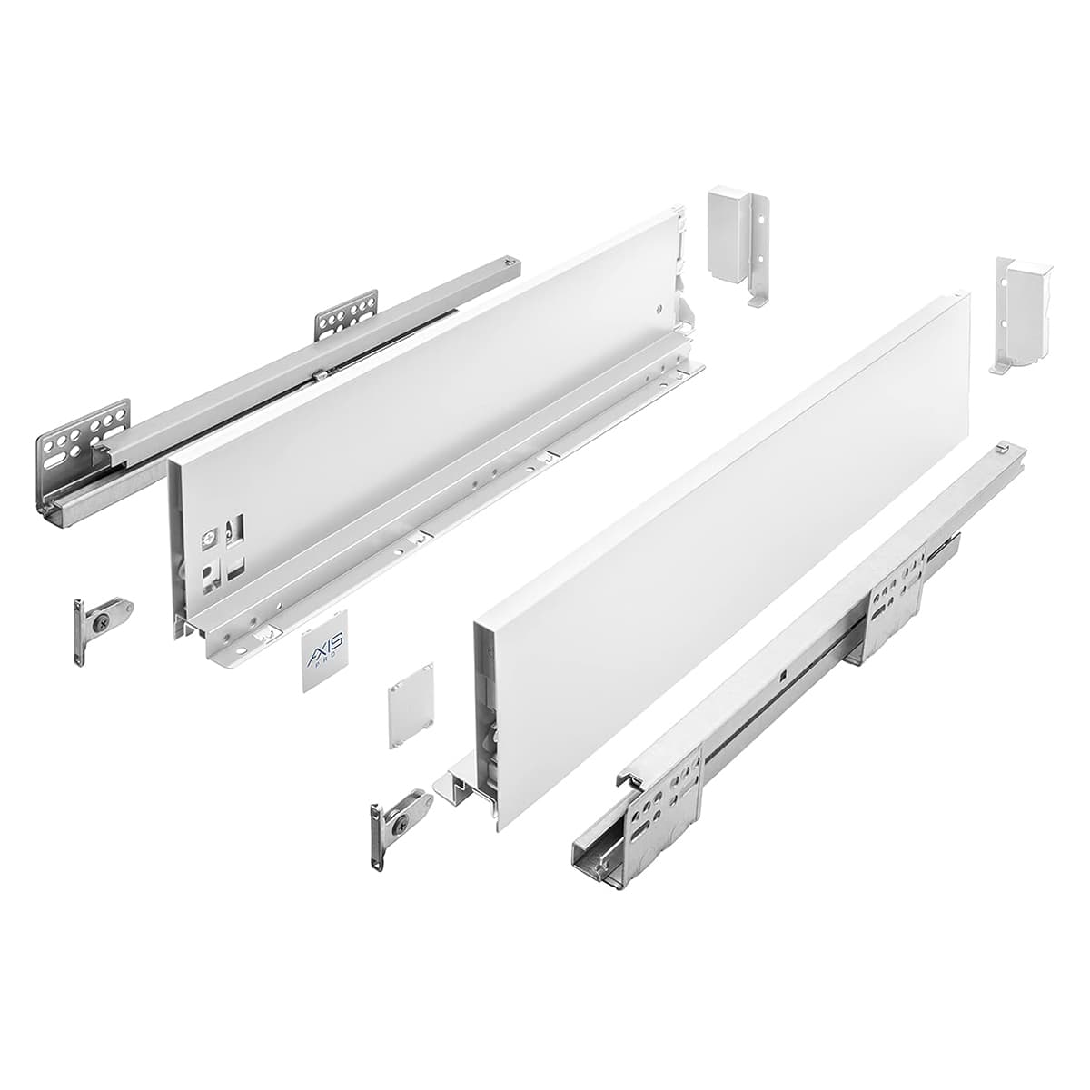Schubladensystem Weiß Push To Open Vollauszug Mit Unterflurführung 450mm 120mm