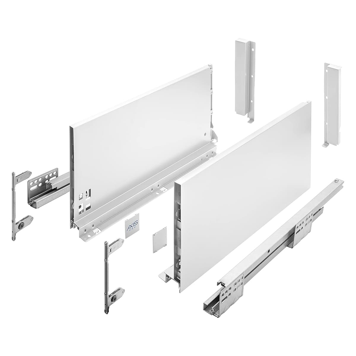 Schubladensystem Weiß Push To Open Vollauszug Mit Unterflurführung 500mm 200mm