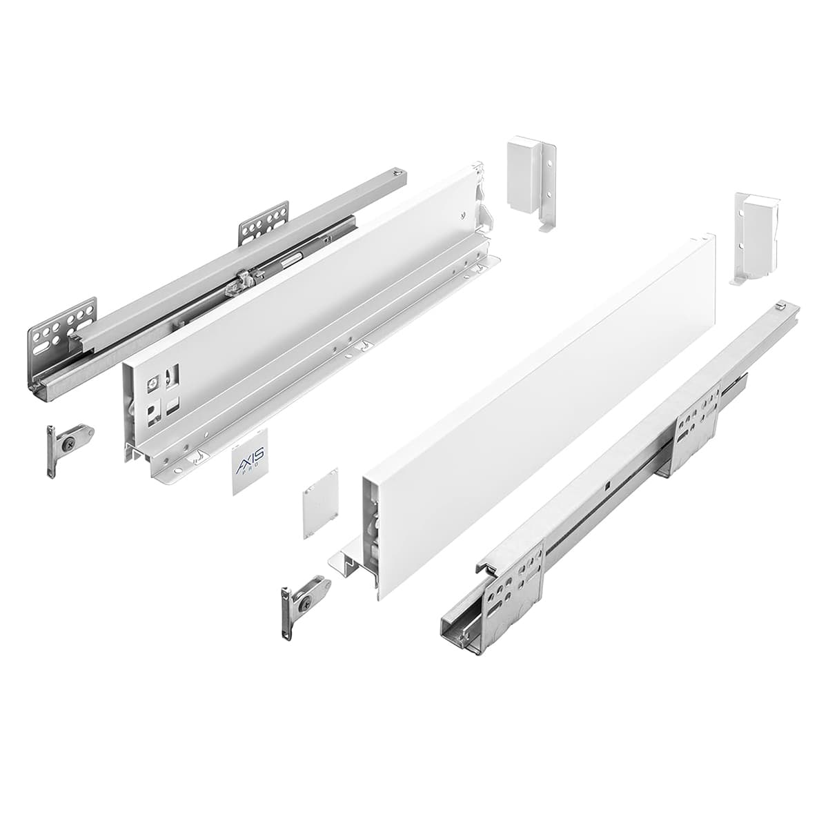 Schubladensystem Weiß Push To Open Vollauszug Mit Unterflurführung 500mm 86mm