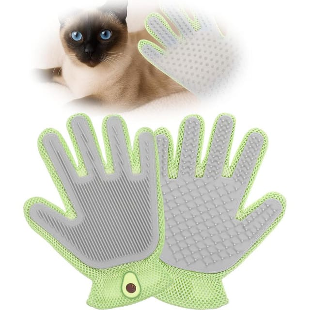 2-in-1-pflegehandschuh Für Katzen Und Hunde, Effektive Entwirrungsbürste, Langer Und Kurzer Handschuh Zum Entfernen Von Tierhaaren, Sanfte Massage, Welpenpflege-werkzeug