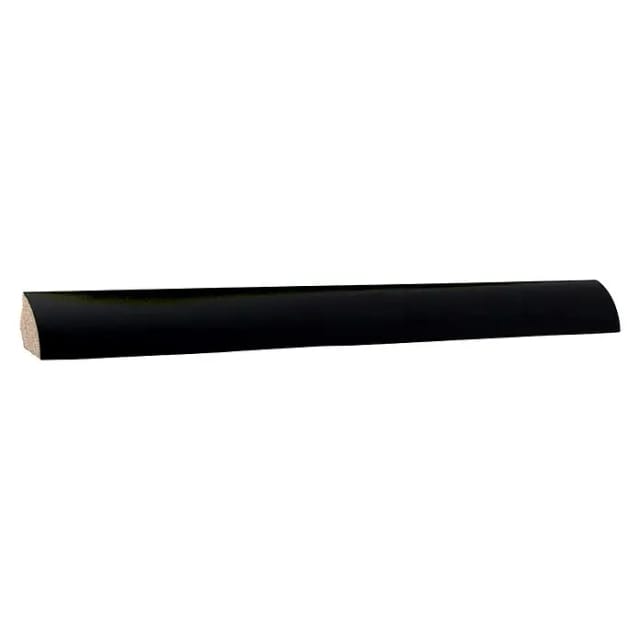 Kgm Viertelstab Schwarz Foliert Fichte Ral9005 14 X 14 Mm 2,4 M