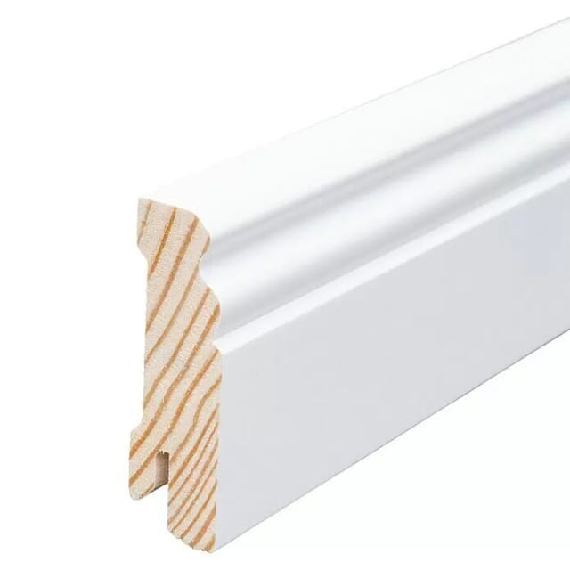 Kgm Hamburger Sockelleiste Ral 9016 Kiefer 18 X 58 Mm 2,4 M