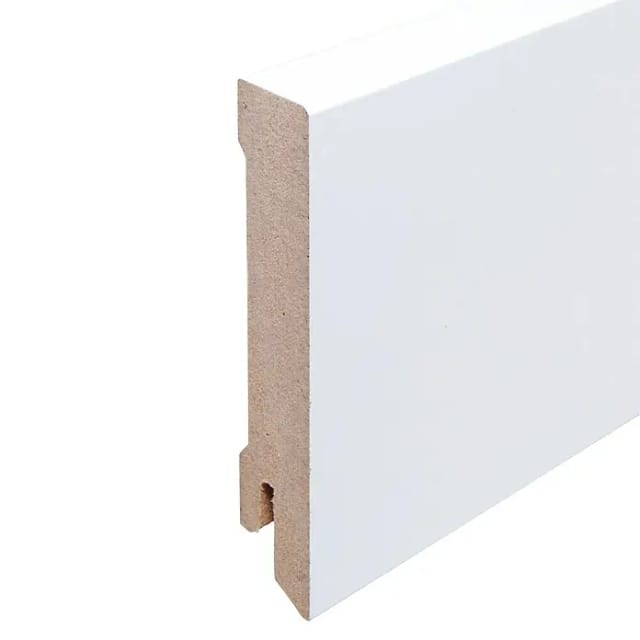 Kgm Sockelleiste Modern Mdf Weiß Direktlackiert 16 X 80 Mm