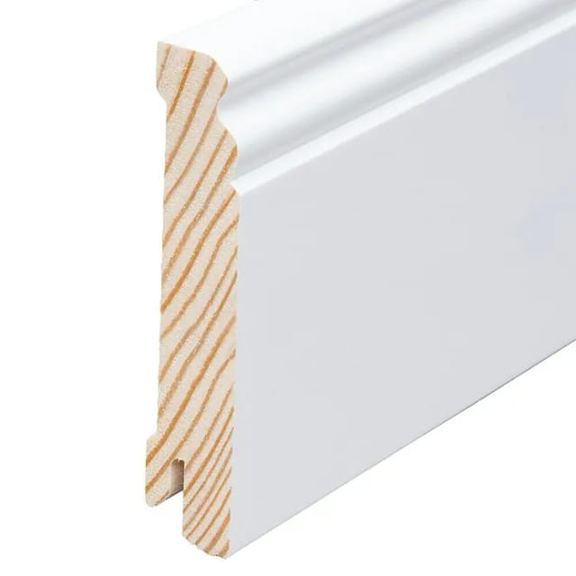 Kgm Hamburger Sockelleiste Ral 9016 Kiefer 18 X 96 Mm 2,4 M