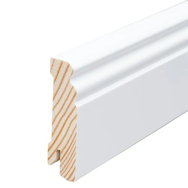 Kgm Hamburger Sockelleiste Ral 9016 Kiefer 18 X 70 Mm 2,4 M