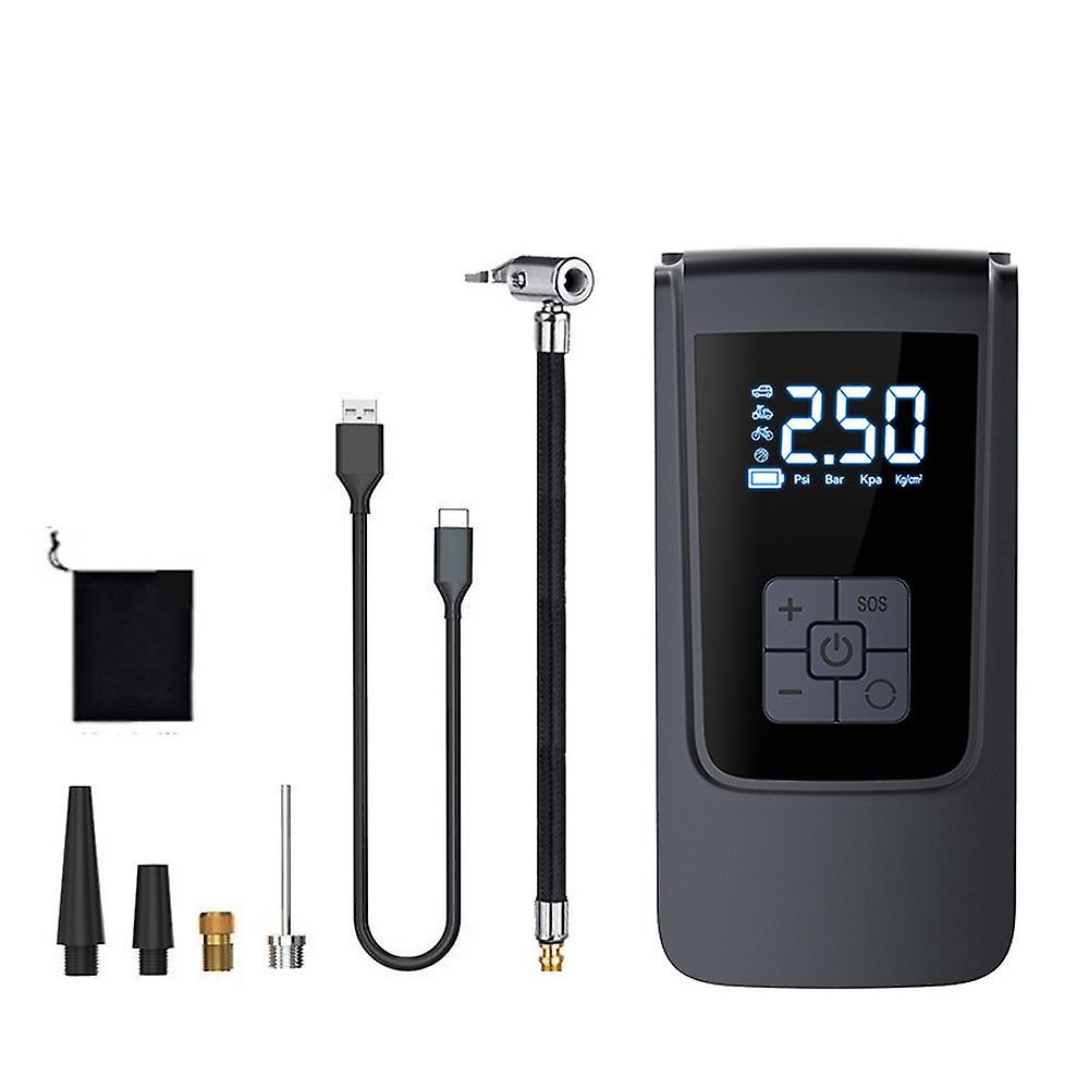 Portable Car Air Pump 150psi Corded Air Compressor Handheld Electric Tire Inflator With Led Light Su