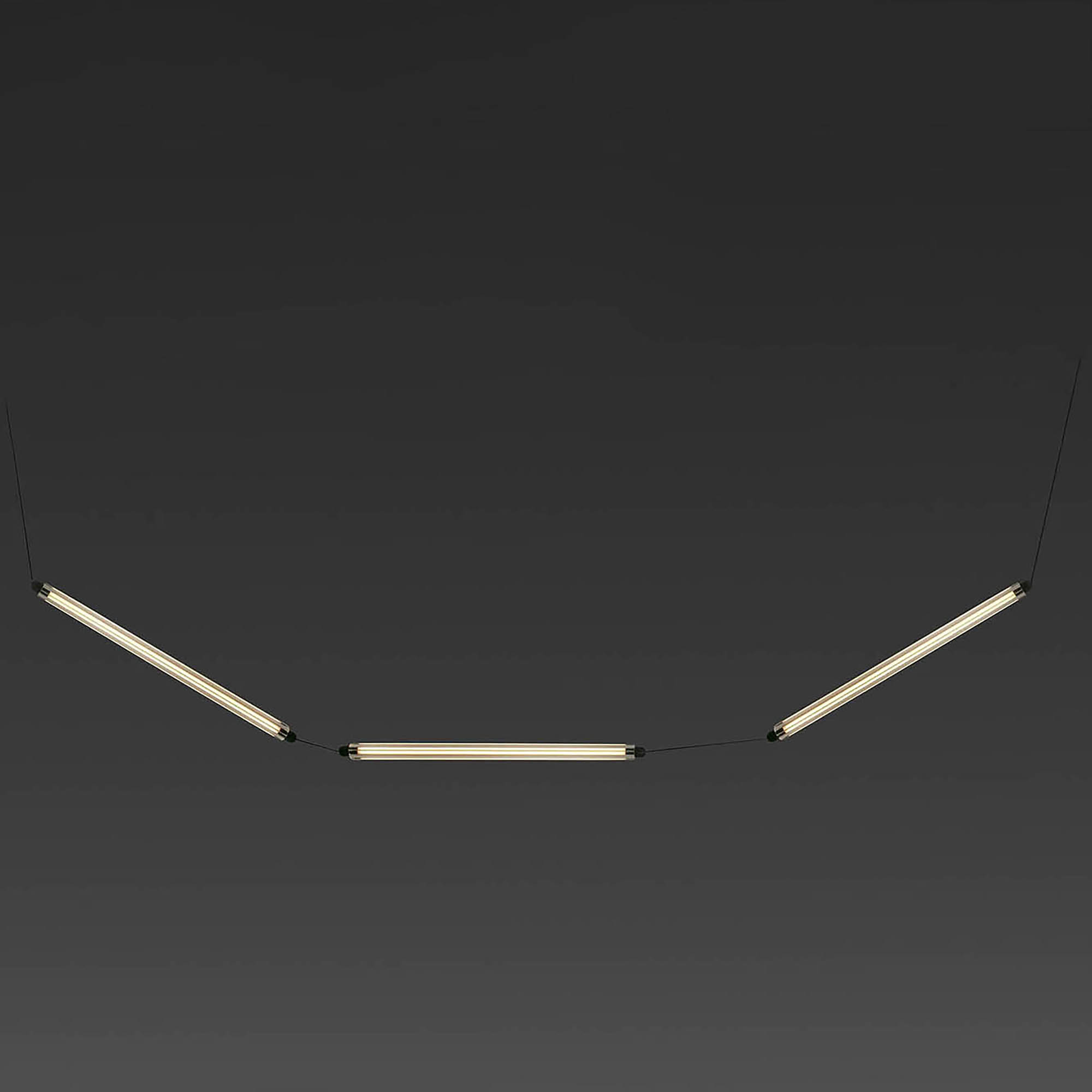 Lumina 600 3l Sospensione Curva Nera Incasso Senza Cornice 36w 2200k