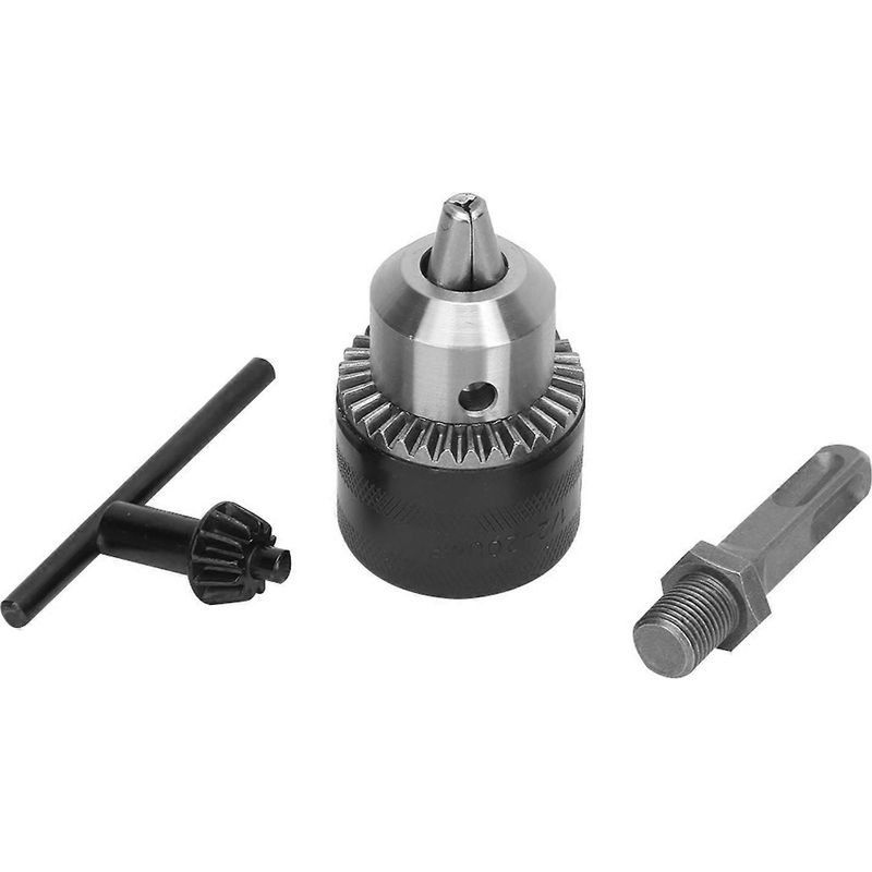 Mandrin De Perçage À Clé 1,5-13 Mm 1/2-20unf Avec Tige Carrée Et Bielle De Conversion À Quatre Trous