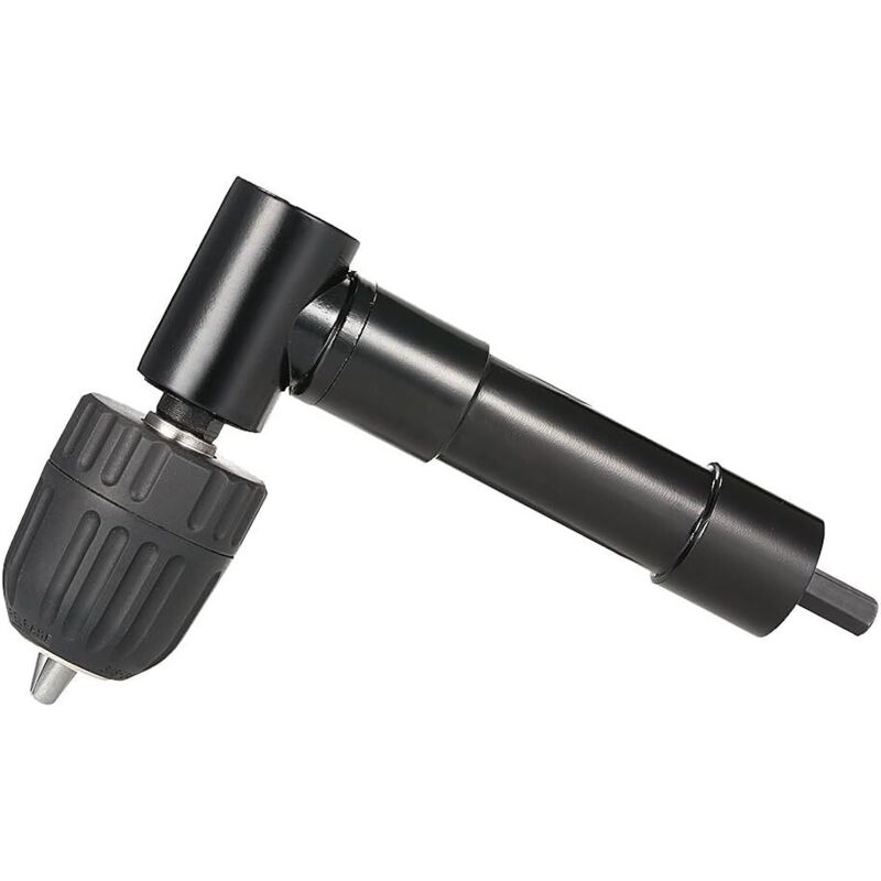 Mandrin Sans Clé 0,8-10 Mm, Adaptateur De Perceuse D'Angle 90o Avec Extension D'Arc D'Outil, Accessoire De Perceuse D'Angle Abs + Aluminium + Acier