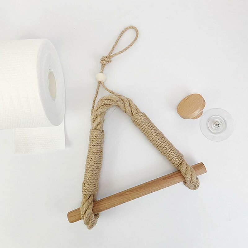 Wandhalterung Für Toilettenpapier Aus Vintage Hanfseil Für Das Badezimmer – 1 Stück, 3524,5 Cm