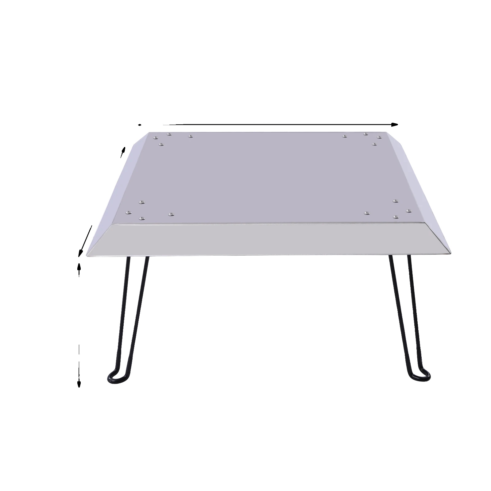 Kamin-hitzeschutz, Edelstahl, Klappbare Beine, Silber