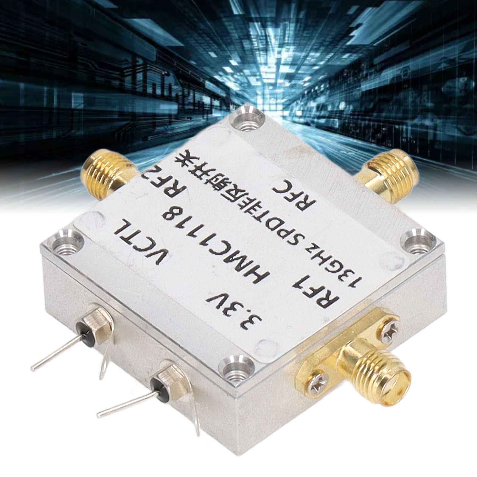 Hmc1118 13 Ghz Nichtreflektierender Bidirektionaler Einpoliger Breitbandschalter Mit Cnc-gefrästem Gehäuse
