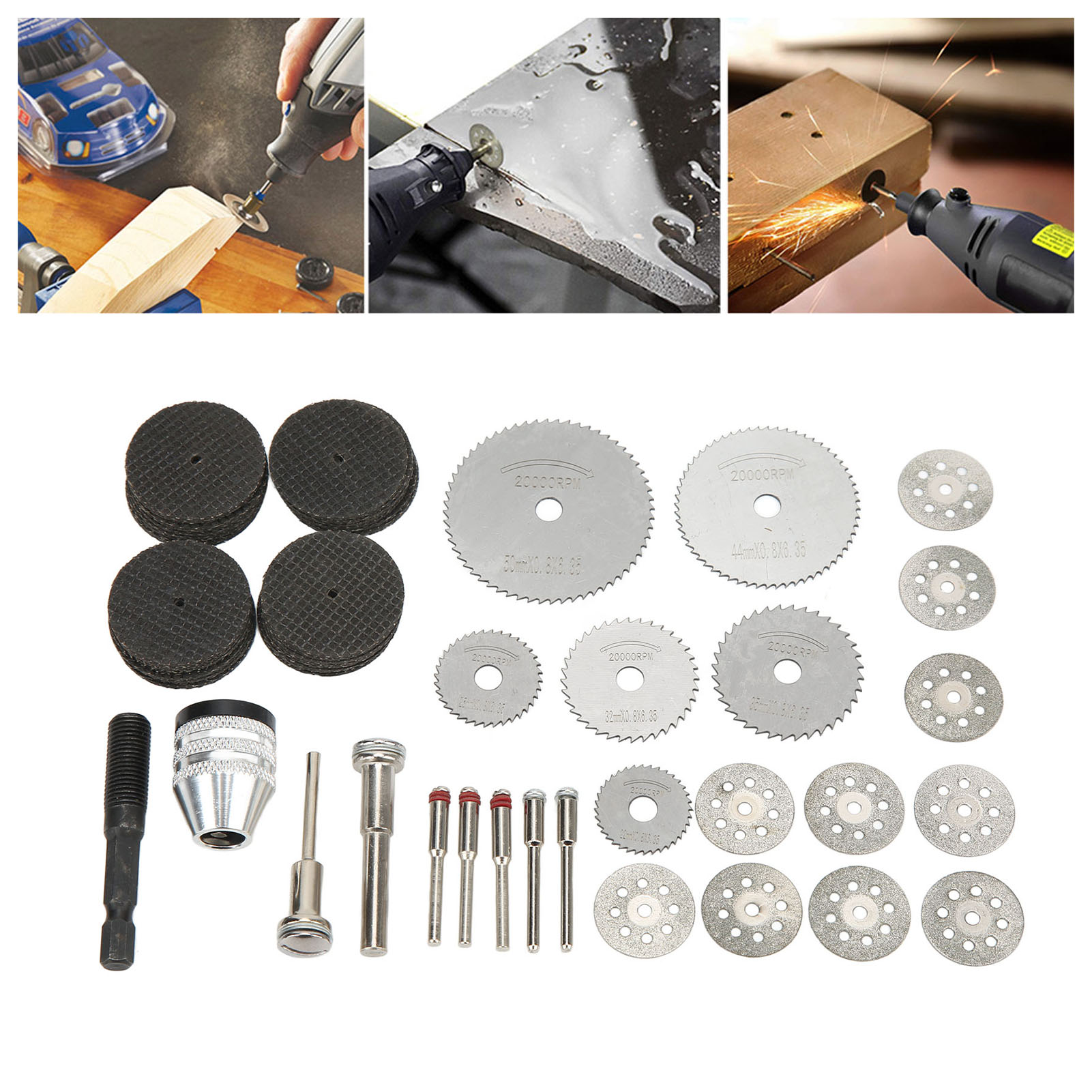 Set Mit 60 Metalltrennscheiben Zur Verwendung Mit Dem Dremel-rotationsschleifer