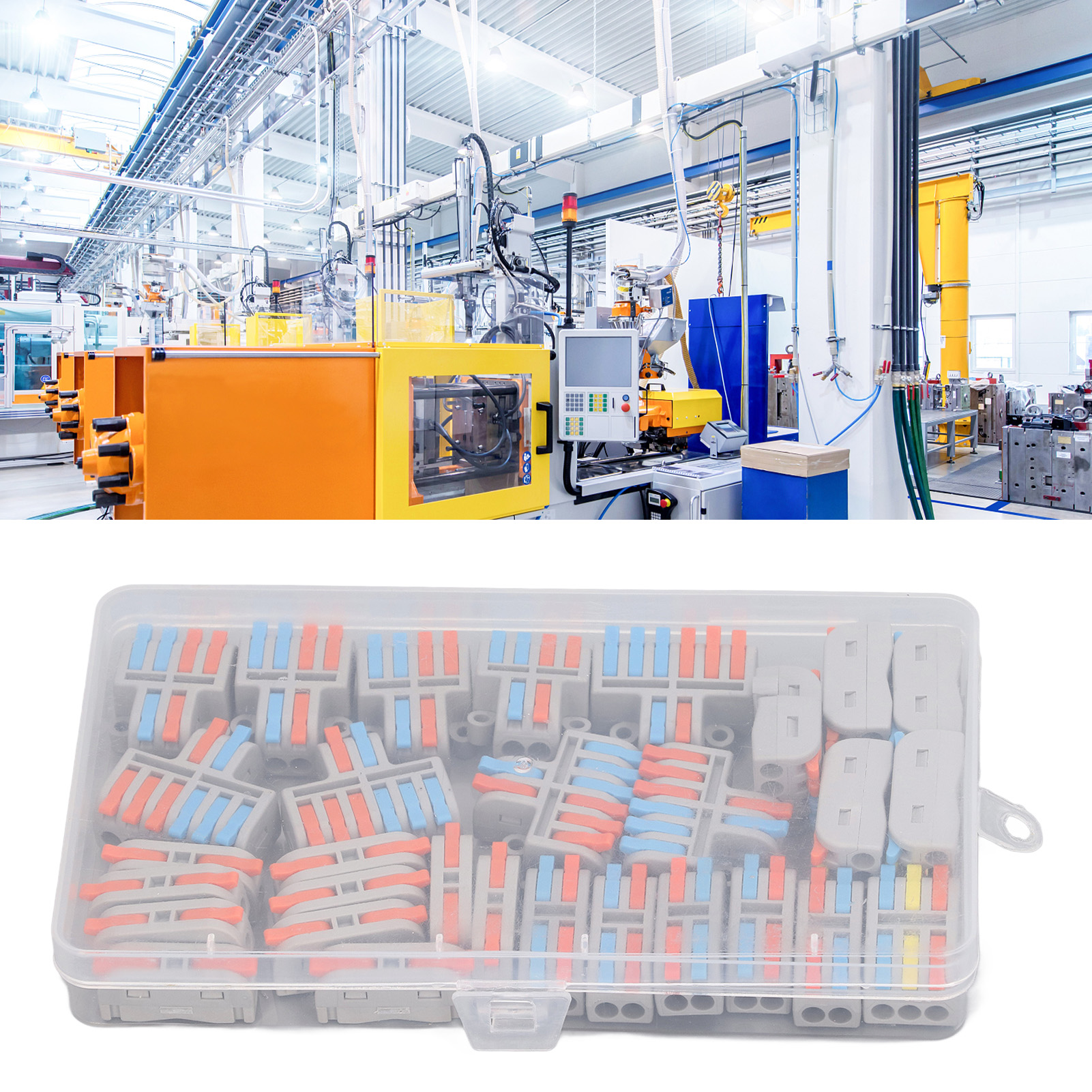 Set Mit 30 Stück Pct Schnellanschlussklemmen, Steckbaren Schnellanschluss-drahtverbindern, Steckbaren Lötfreien Drahtverbindern, Verteilern Geeignet Für Drähte Von 28-12 Awg, Kompakten Spleißleiterver