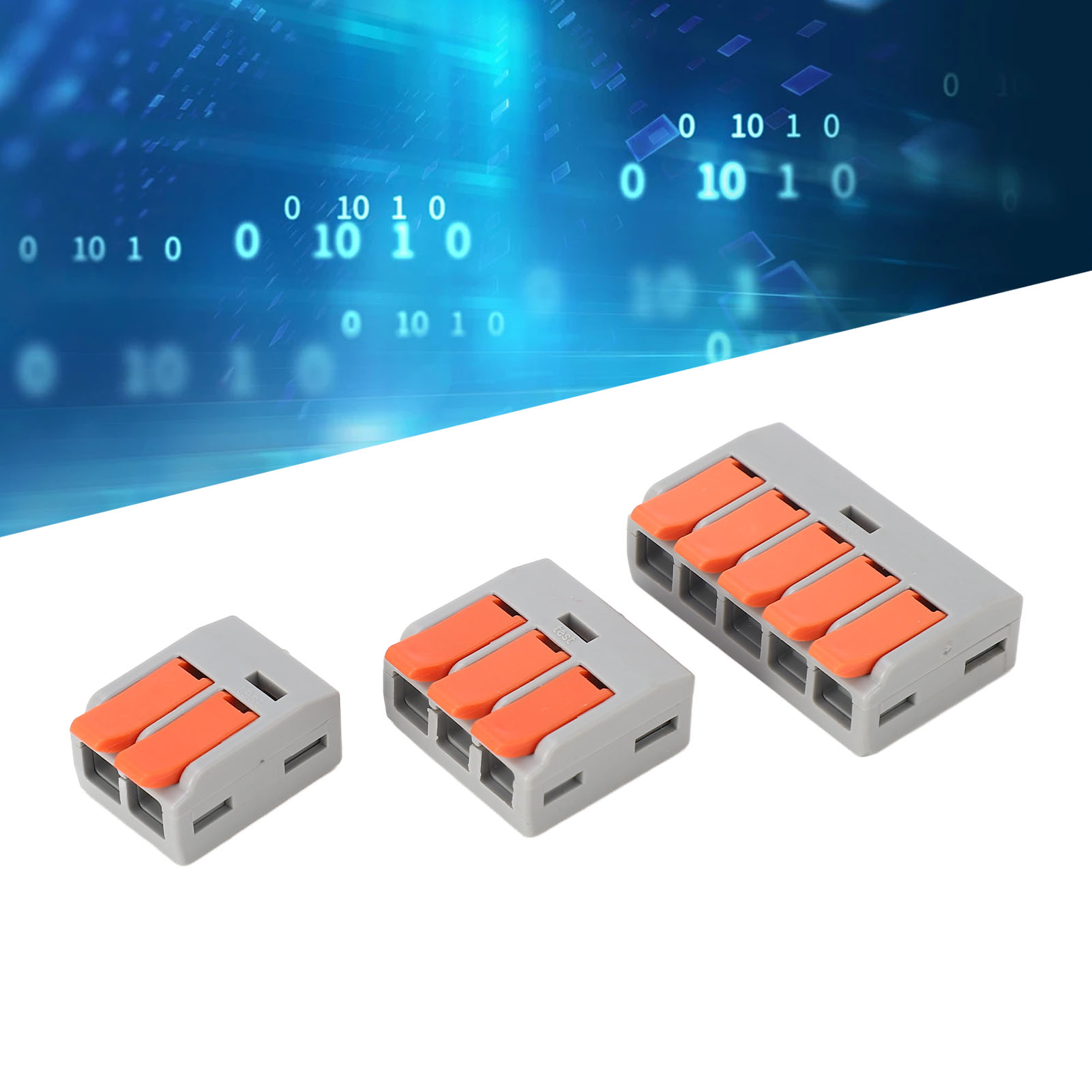 Satz Von 60 Hochstrom-schnellanschlussklemmen 0,5-6 Mm², 450 V 40 A, Für Hausbeleuchtung, Lt-612/613/615 Steckverbinder.