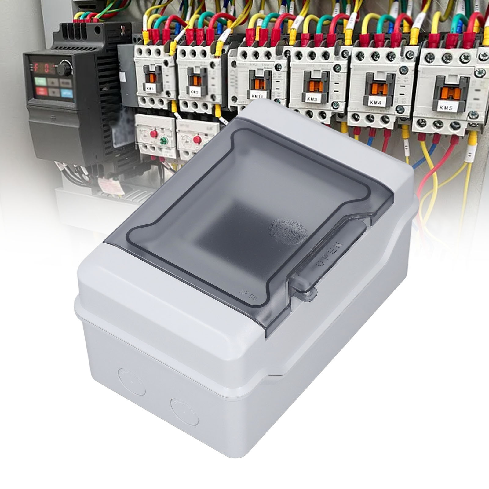 Aufputz-elektroverteilerkasten Mit 4 Positionen Für Den Innen- Und Außenbereich, Wasser- Und Staubgeschützt (ip65), Niederspannungsverteilerkasten