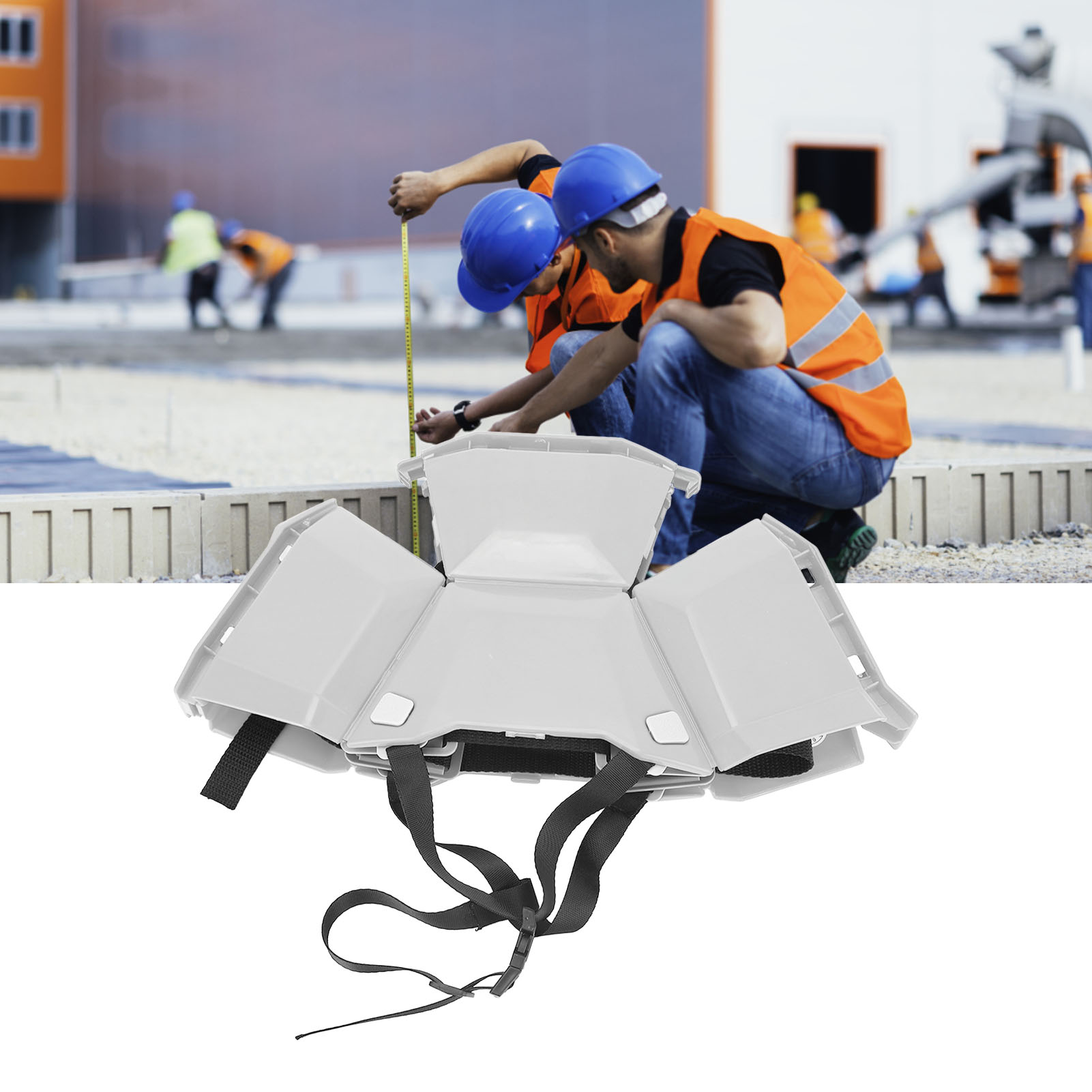 Faltbarer Sicherheitshelm, Faltbarer Schutzhelm, Robuster Tragbarer Sicherheitshelm, Schnell Faltbarer Helm, Faltbarer Rettungshelm, Schutzhelm Für Outdoor-sportarten, Weiß.