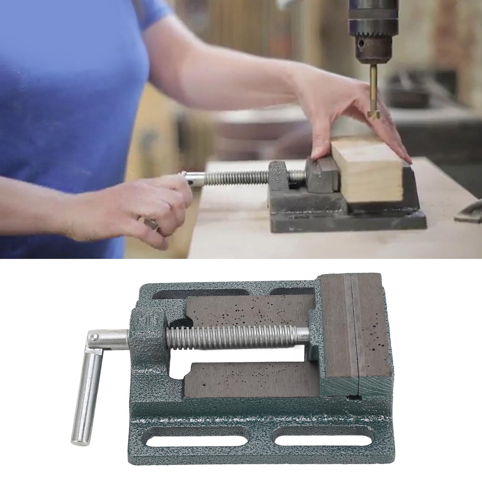 7,6 Cm (3 Zoll) Amerikanischer Flachbacken-schraubstock, Flachbacken-schraubstock Für Bohrmaschinen, Einfacher Flachbacken-schraubstock