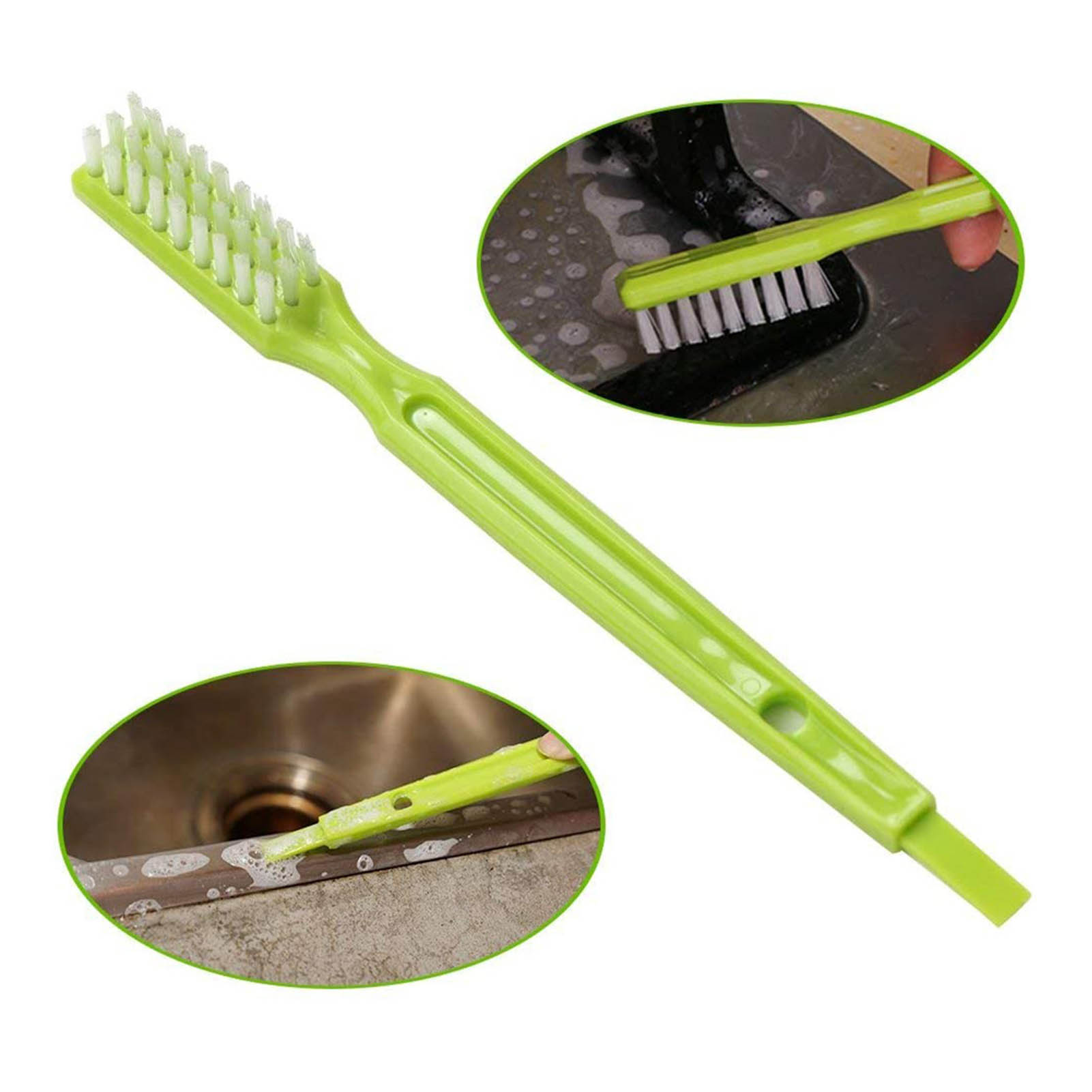 Set Mit 3 Reinigungsbürsten Für Fliesenfugen, Badewanne Und Waschbecken