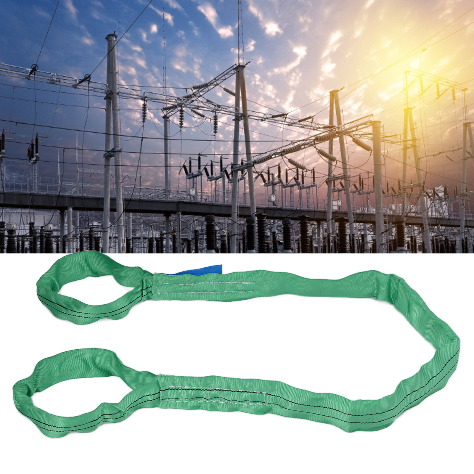2t 3,15" 2m Doppelschlaufen-flexibles Aufhängeband