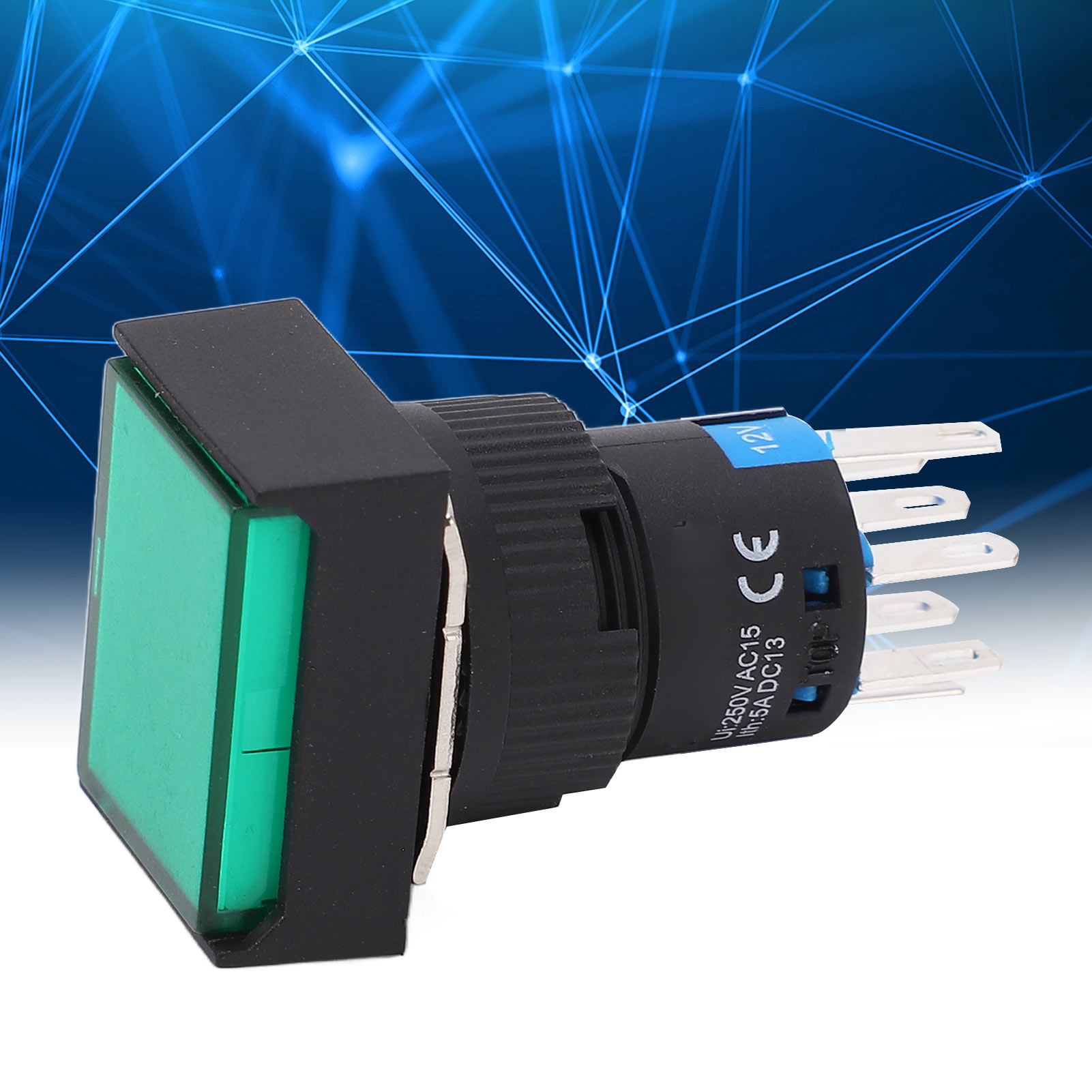 Bem-la16-22d-jg 12v Ac/dc Industrieller Selbstverriegelnder Drucktaster