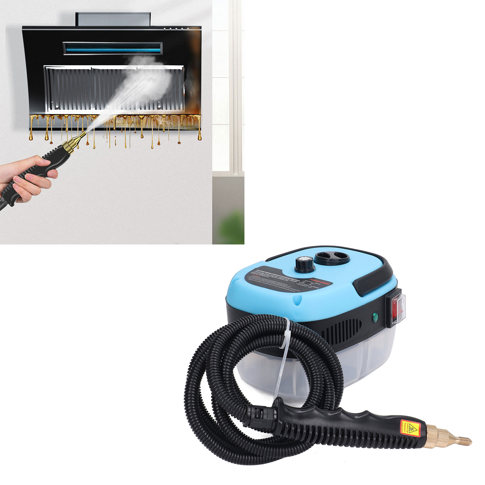 Fettreiniger Für Dunstabzugshauben, 2500-w-klimaanlage, 1000 Ml Wassertank, Hochtemperatur- Und Hochdruck-dampfreiniger, Europäischer Standard 220 V
