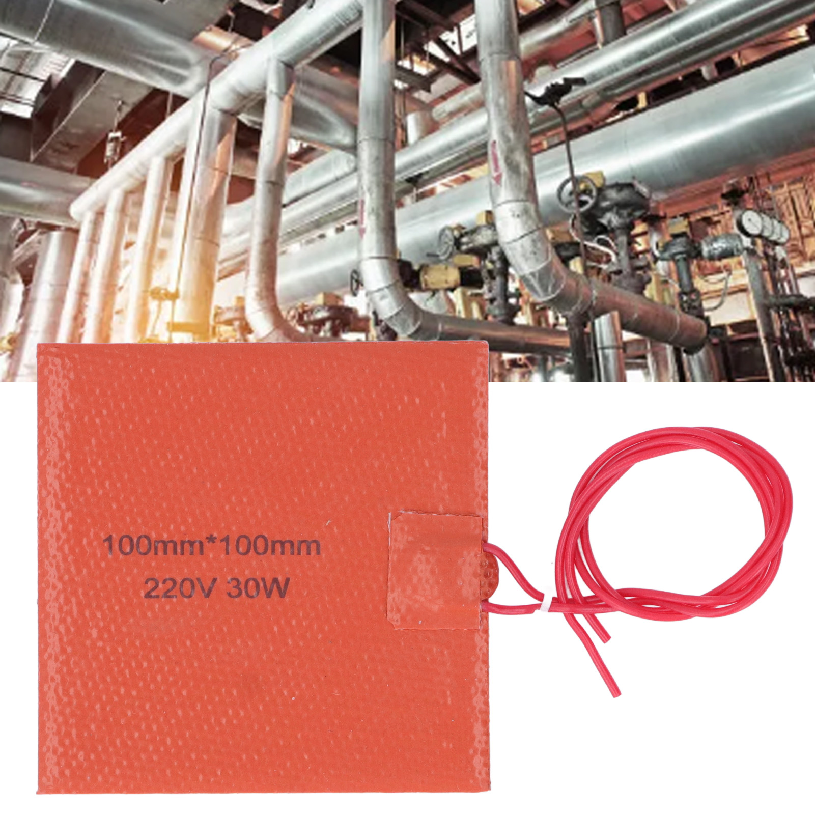 Silikon-heizkissen, 220 V, 30 W, Flexible Heizdecke, Maximale Temperatur 200 °c, Abmessungen 100 X 100 Mm