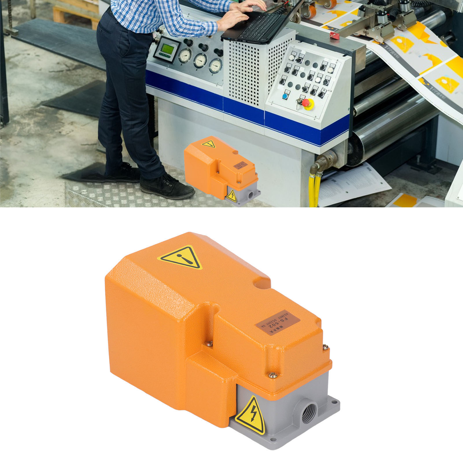 Standard Fs-502 Fußschalter, 220v Pneumatischer Fußschalter, Pneumatisches Steuerventil Geeignet Für Medizinische Geräte, Textilmaschinen, Schweißgeräte, Druckmaschinen Usw.