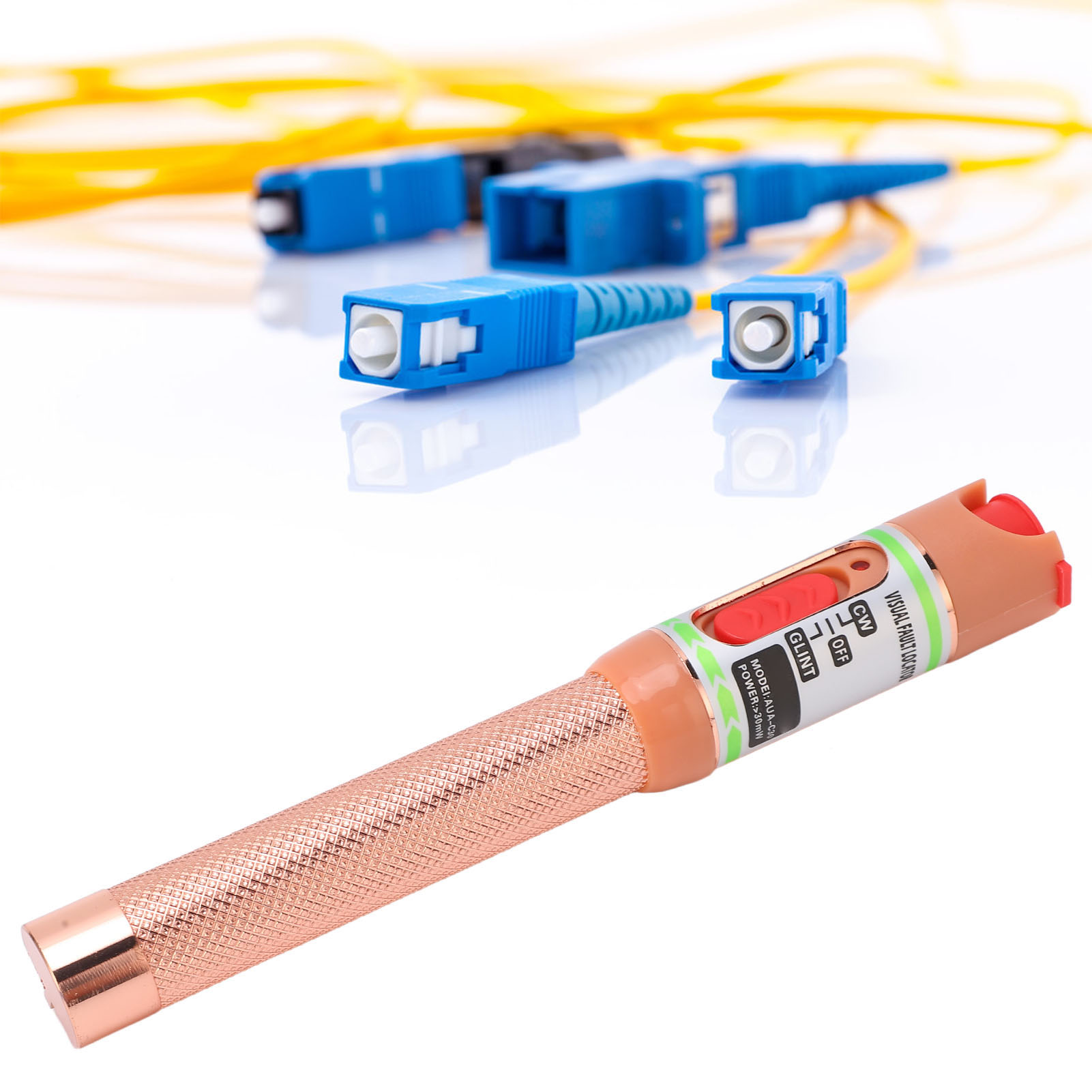 Aua-c30 Gold 30km Glasfaser-teststift Mit 30mw Rotlichtquelle